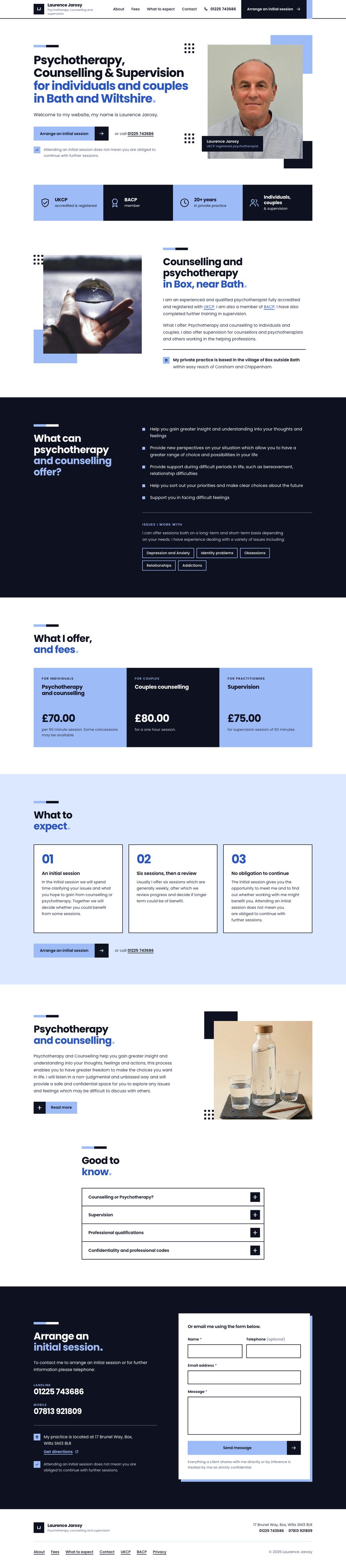 Full-page preview of the Bold Blocks design